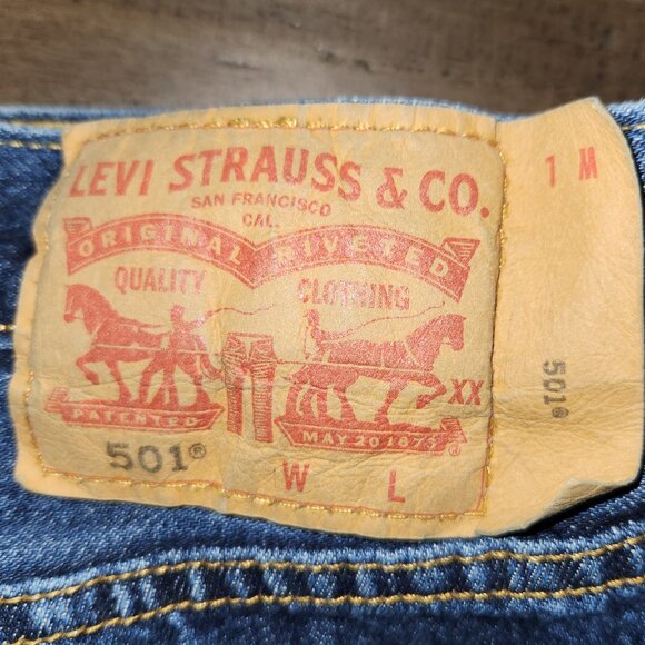 Levis 501 jeans, Men's 36x38 - Picture 2 of 4